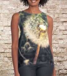 Shirts mit den bearbeiteten Motiven  von Pusteblumen
