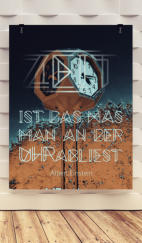 Abstrakt verfremdete Foto der Straßenuhr