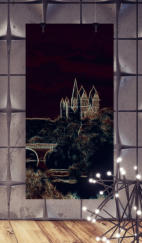 Der Limburger Dom in künstlerisch verfremdeter Optik